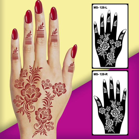 Creative Art Mehndi Stencil Sticker Easy to Apply & Perfect for All Occasions
