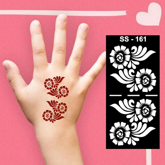 Reusable Small Mehndi Sticker with Artistic Designs for Girls and Boys