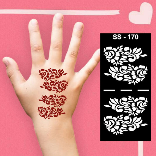 Beautiful Mehndi Design Sticker for Kids with Traditional Patterns