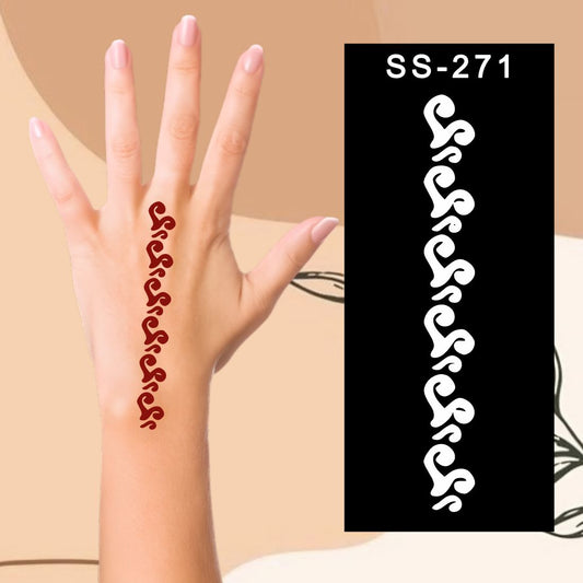 Colorful Mehndi Design Stickers  Brighten Up Craft Time Kids can decorate notebooks, drawings, or school projects with Stencil stickers