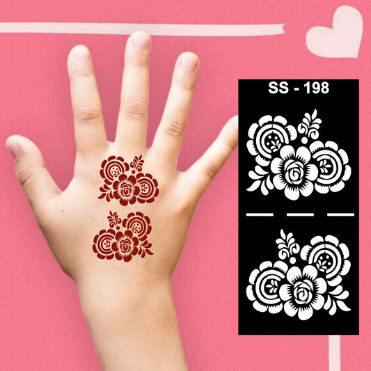 Easy Peel Mehndi Art Sticker for Children’s Creative Expression Kids can decorate notebooks, drawings, or school projects with Stencil stickers