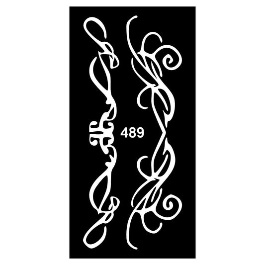 Beginner Henna  Stencil Kit with Pre-Shaped Stickers  For Kids & Adults Both Sticker