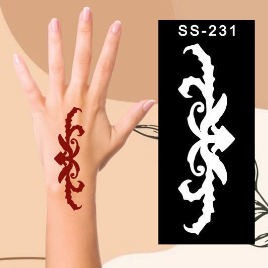 Unique Motif Mehndi Sticker for Fun and Easy Drawing Practice