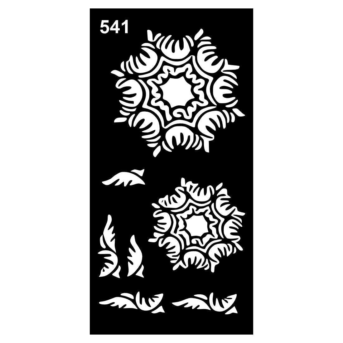 Curvy and Elegant Mehndi Stencil Design Sheets for Easy At-Home Application