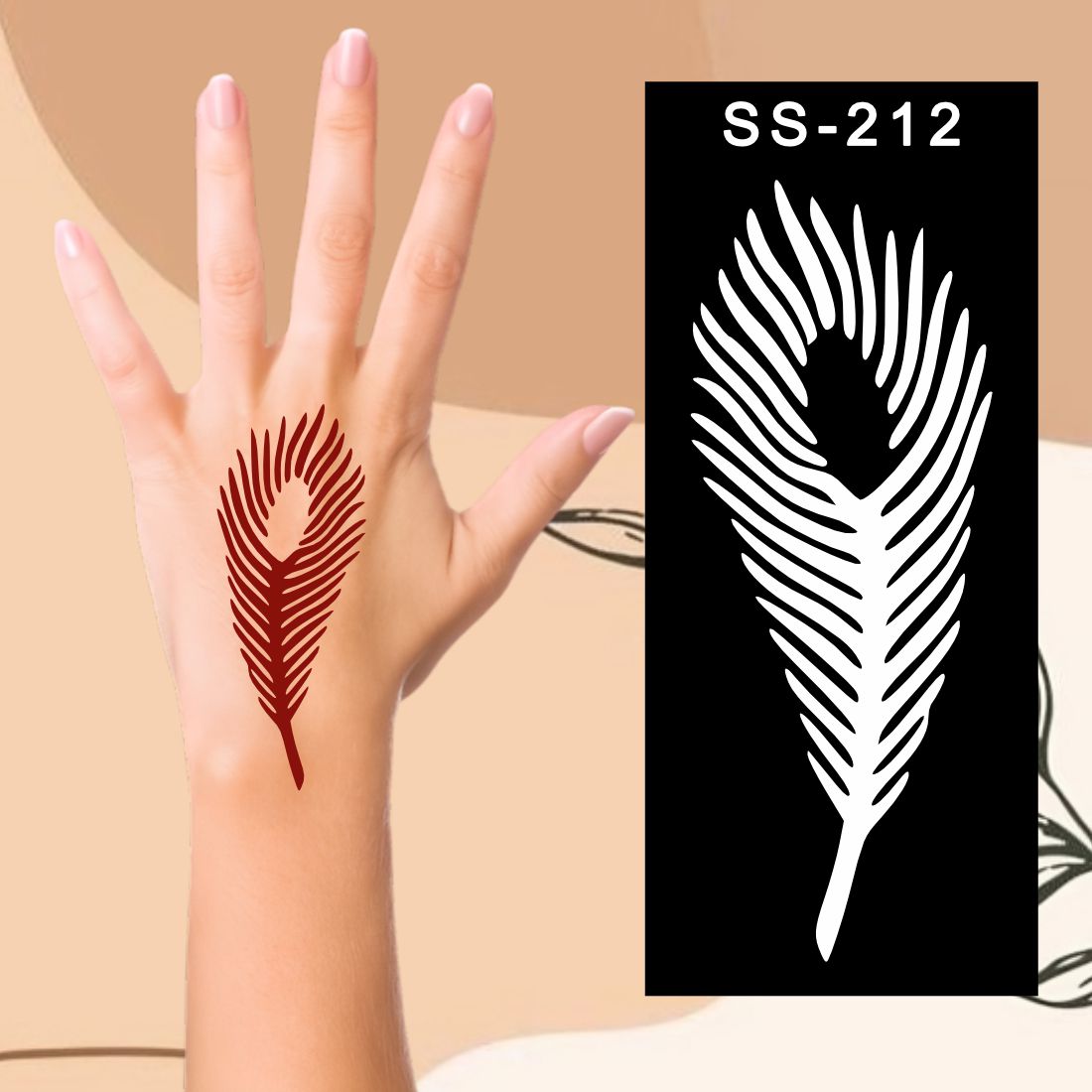Creative Mehndi Stencil Stickers for Kids  Fun and Easy Designs Kids can decorate notebooks, drawings, or school projects with Stencil stickers