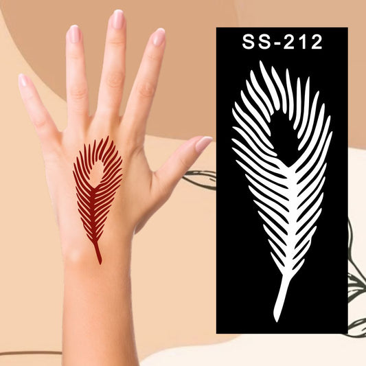 Creative Mehndi Stencil Stickers for Kids  Fun and Easy Designs Kids can decorate notebooks, drawings, or school projects with Stencil stickers