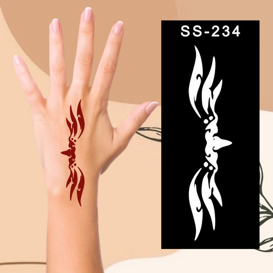 Easy Henna Stencils  Perfect for School Projects Kids can decorate notebooks, drawings, or school projects with Stencil stickers