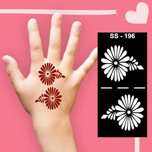 Artistic Mehndi Hand Design Sticker for Girls and Boys to Enjoy |Kids can decorate notebooks, drawings, or school projects with Stencil stickers