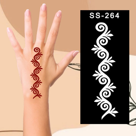 Artistic Henna Stickers  Fun Craft Activity for Children Kids can decorate notebooks, drawings, or school projects with Stencil stickers