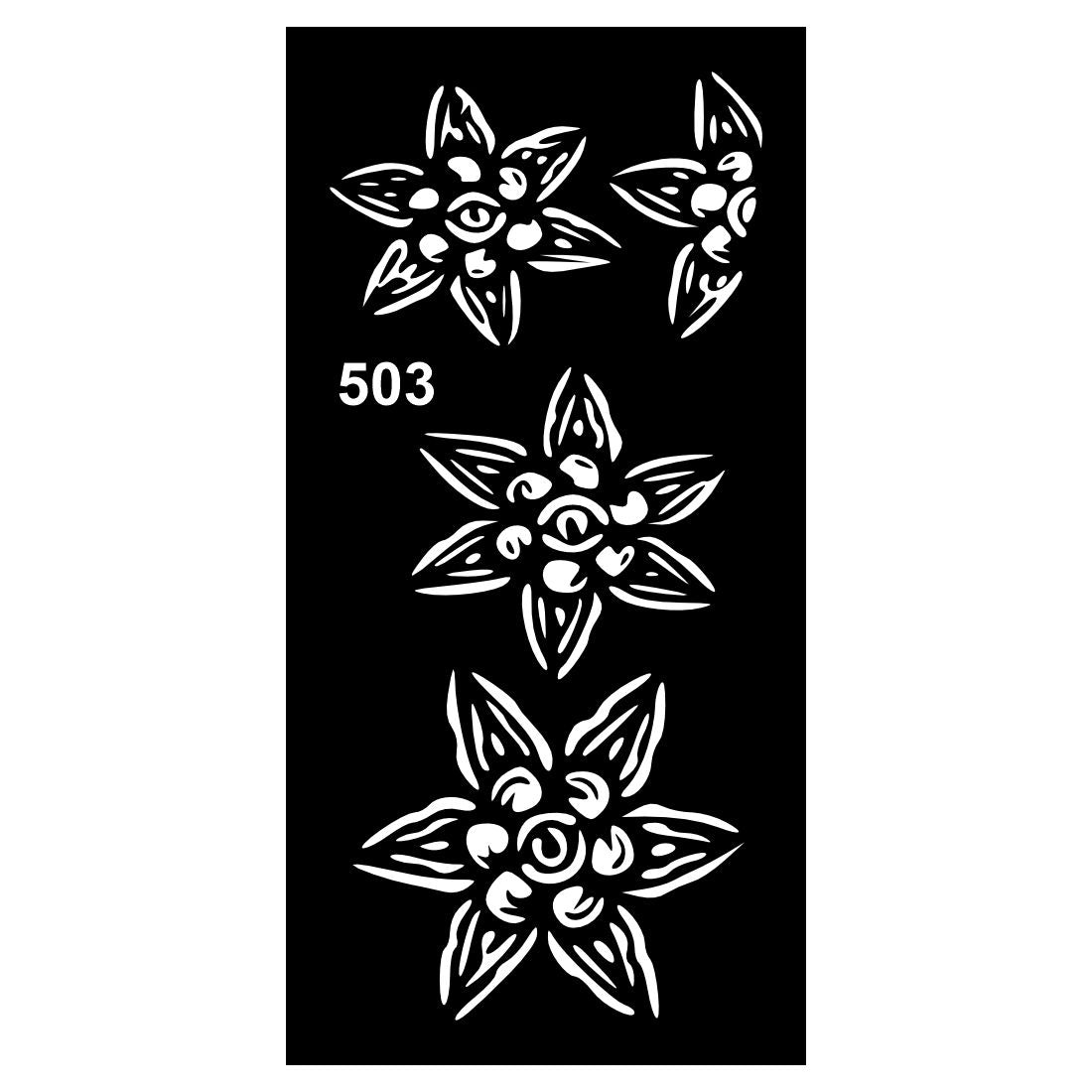Easy to Apply Mehndi Stencil Sticker Sheets for Beautiful and Artistic Hand Designs