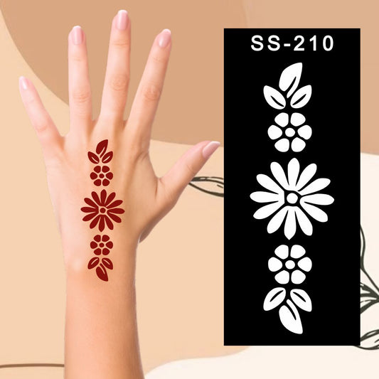 Smooth and Ready Mehndi Stencil for Kids With Artistic Interests Kids can decorate notebooks, drawings, or school projects with Stencil stickers