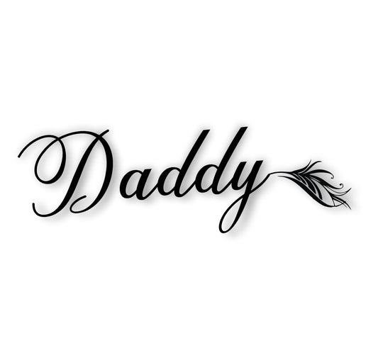New Black Daddy Feather Temporary Body Tattoo For Men and  Woman