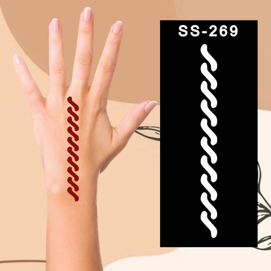 DIY Mehndi Stickers  Safe and Fun for Children Kids can decorate notebooks, drawings, or school projects with Stencil stickers