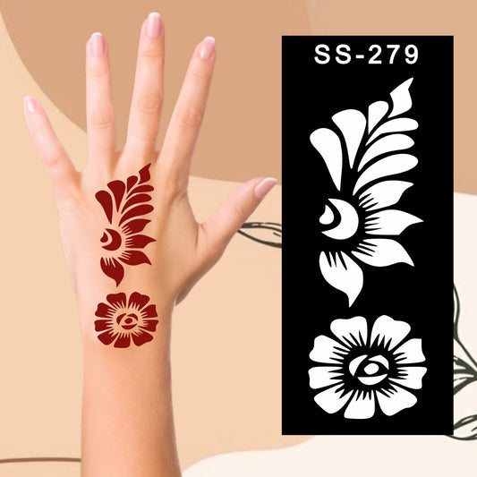 Easy Peel Mehndi Art Sticker for Children’s Creative Expression Kids can decorate notebooks, drawings, or school projects with Stencil stickers