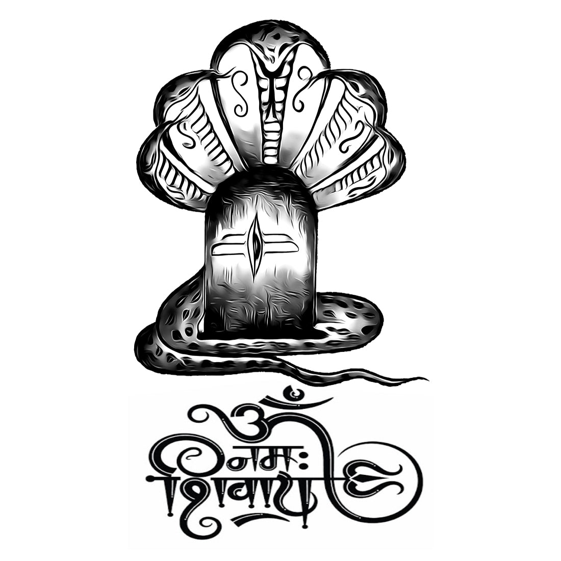 New Om Namah Shivay Waterproof Temporary Body Tattoo