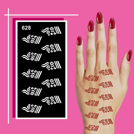 Kids-Friendly Mehndi Drawing Sticker With Easy-to-Follow Designs