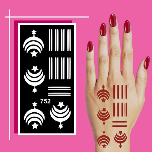 Henna Stencil Sheets for Girls and Women with Beautiful Natural Motifs