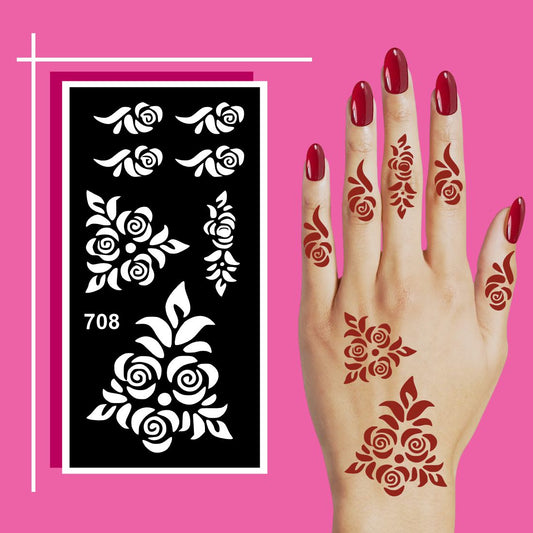 Safe to Use Mehndi Stencil Design Templates for Kids, Teenagers, and Adults at Home