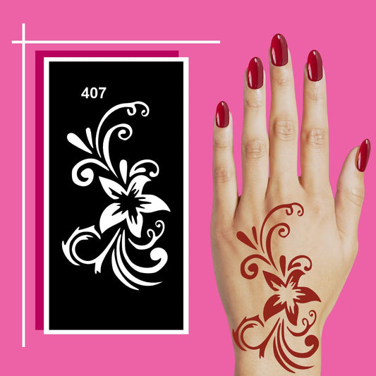 Intricate Mehndi Design Stencil Stickers for Every Occasion For Kids & Adults Both Sticker