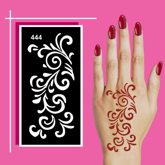 Beginner-Friendly Mehndi Stencil Design Sheets for Everyone For Kids & Adults Both Sticker
