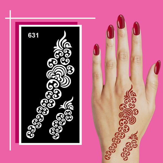 Creative and Engaging Mehndi Design Stencil for Boys and Girls Learning Drawing