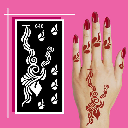 Quick Learning Mehndi Design Sticker for Curious Young Artists