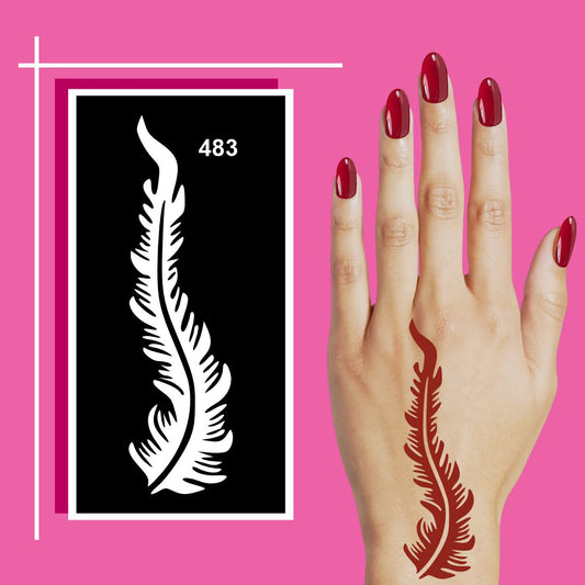 User-Friendly Mehndi Stencil Sticker Pack for All Skill Levels For Kids & Adults Both Sticker