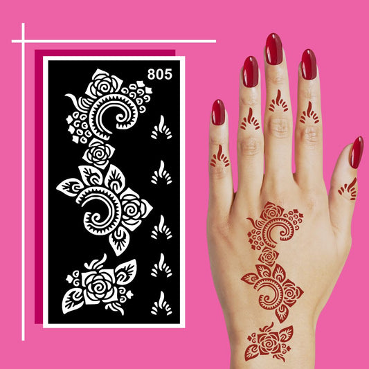 Beautiful Henna Style Sticker Templates for Beginners and Mehndi Lovers