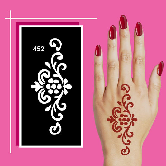 Decorative Mehndi Stencils for Casual and Creative Use For Kids & Adults Both Sticker