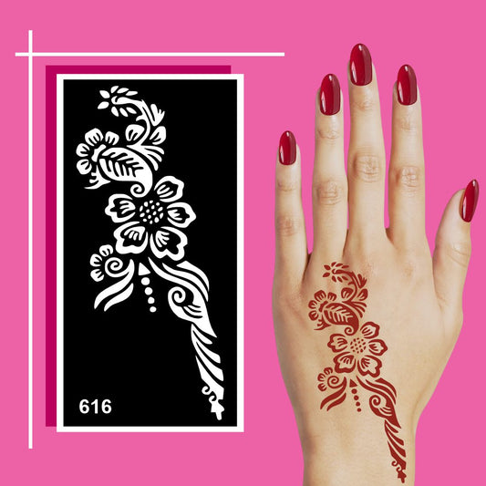 Fun Mehndi Sticker With Ready Motifs for Quick and Easy Drawing