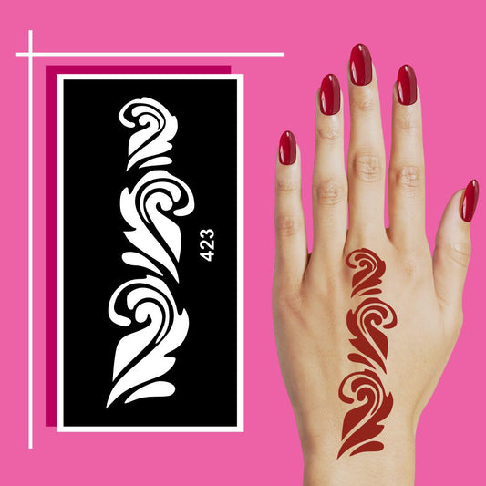 Fun and Safe Mehndi Art Stickers for Kids and Teens For Kids & Adults Both Sticker