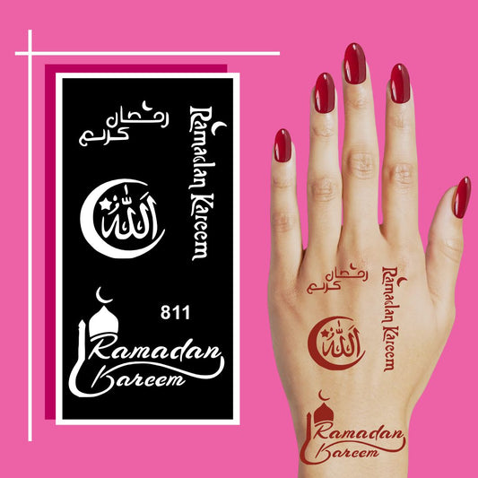 Mehndi Design Practice Stencils for Beginners with Reusable Patterns