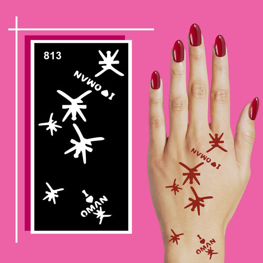 Floral and Traditional Mehndi Sticker Sheets for DIY Creative Fun