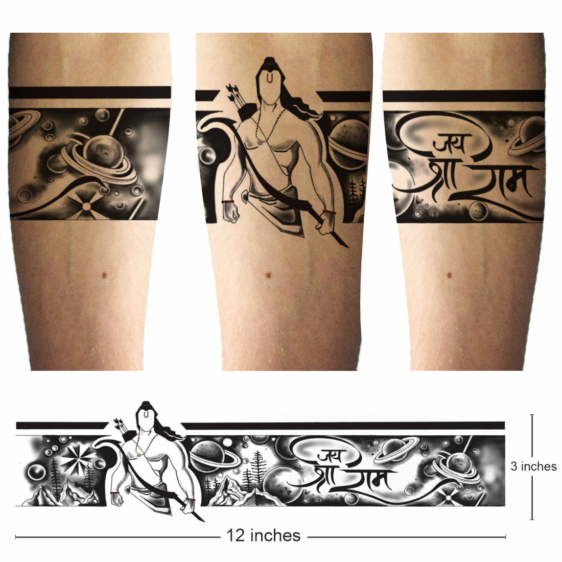 Shri Krishna With Feather Temporary Tattoo for Men and Women Sticker :  Amazon.in: Beauty