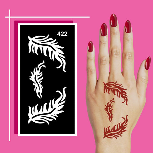 Henna Stencil Collection with Bold and Fine Patterns For Kids & Adults Both Sticker