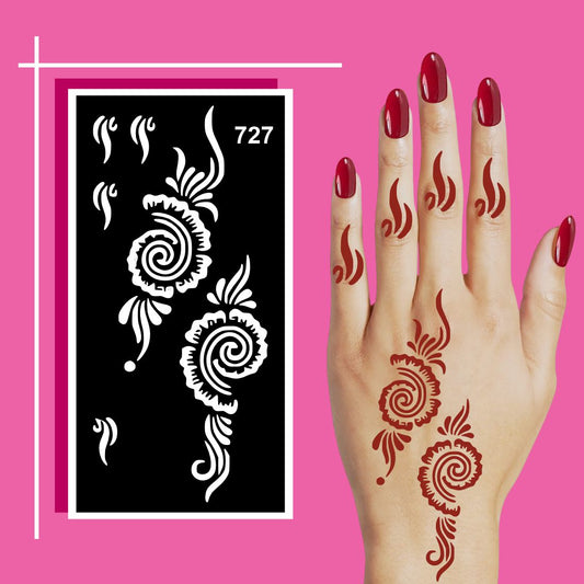Easy Application Mehndi Stencil Templates for Home Practice and Quick Results