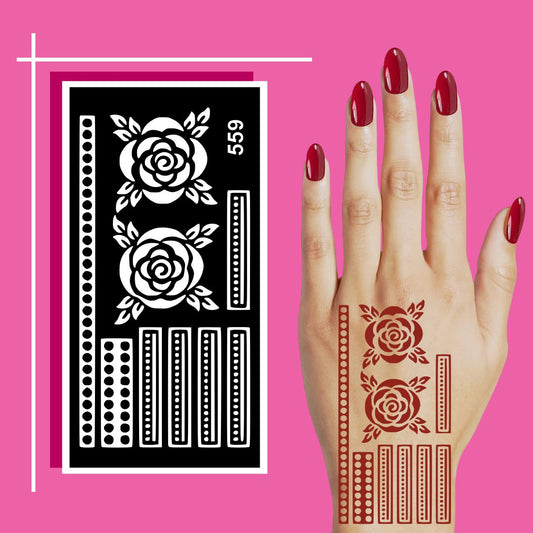 Creative Mehndi Stencil Design Templates with Hand Drawn Style for Artistic Vibes
