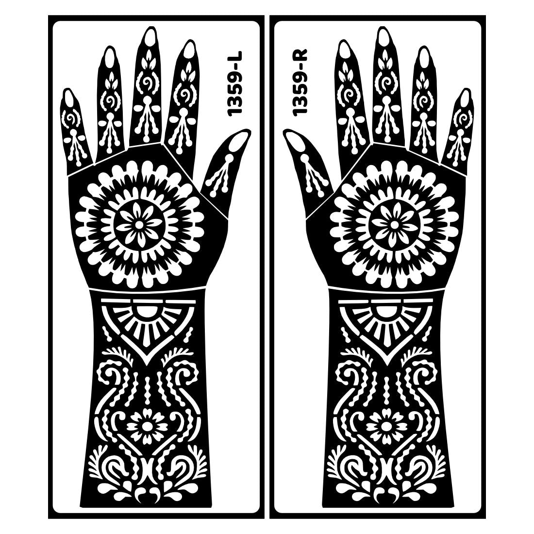 Premium Bridal Mehndi Stencil Sticker With Henna-Inspired Easy To Use With Instant Beautiful Design