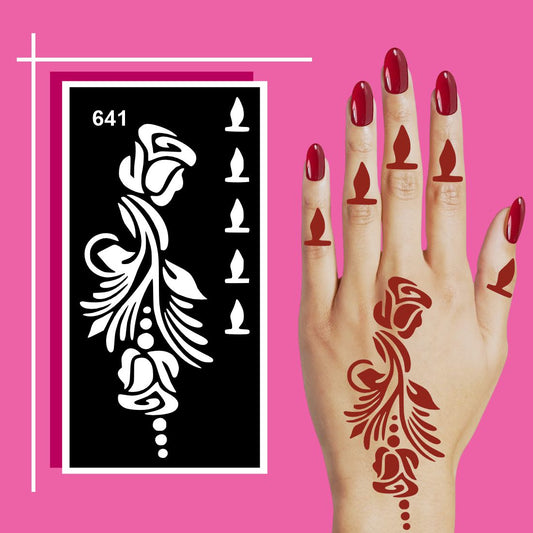 Safe and Artistic Mehndi Design Sticker That Encourages Drawing Practice