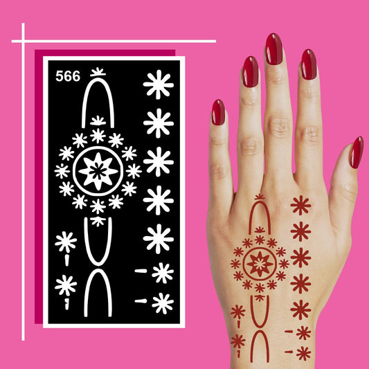 Henna Stencil Sticker Collection for Practice, Fun, and Artistic Exploration