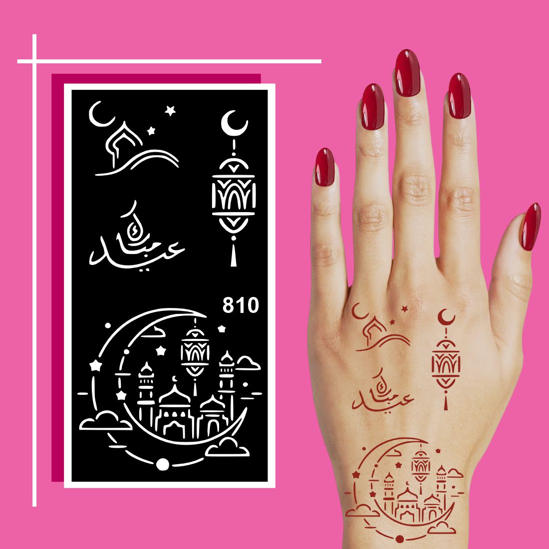 Easy Apply Mehndi Sticker Sheets for Quick Festive Hand Art Looks