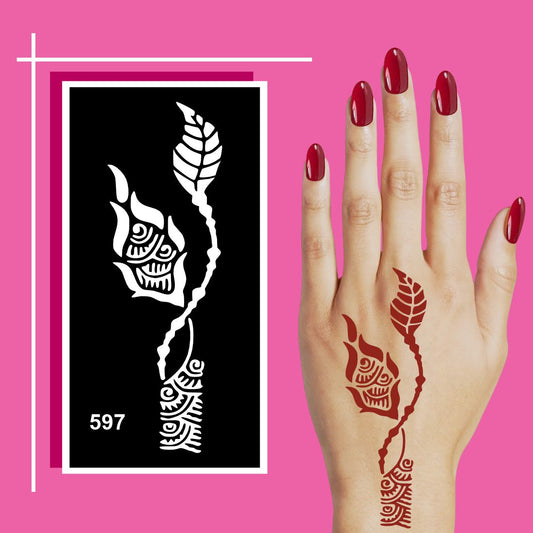 All Purpose Mehndi Stencil Sticker Collection for Family, Friends, and Fun