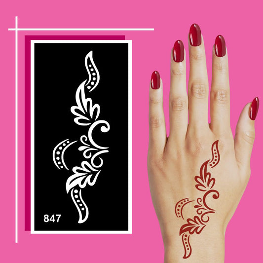 All-Age Friendly Mehndi Stencil Templates with Smooth Finish