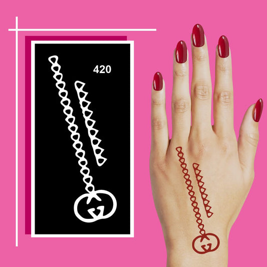 Creative Henna   Stencil Stickers for Daily Artistic Fun For Kids & Adults Both Sticker