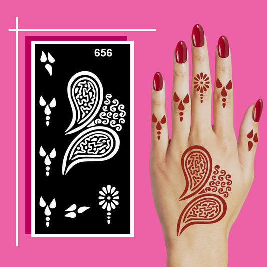 Smooth Finish Mehndi Stencil Sheets for Fast Artistic Application