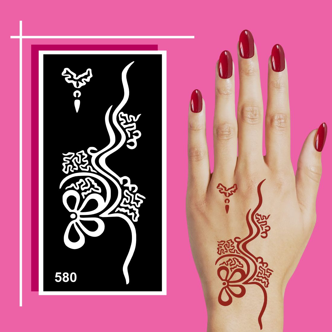 Flexible and Creative Henna Stencil Templates for Kids’ and Adults’ Crafts