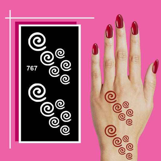 Elegant Flower Mehndi Stencil Design Sheets with Long-Lasting Wear