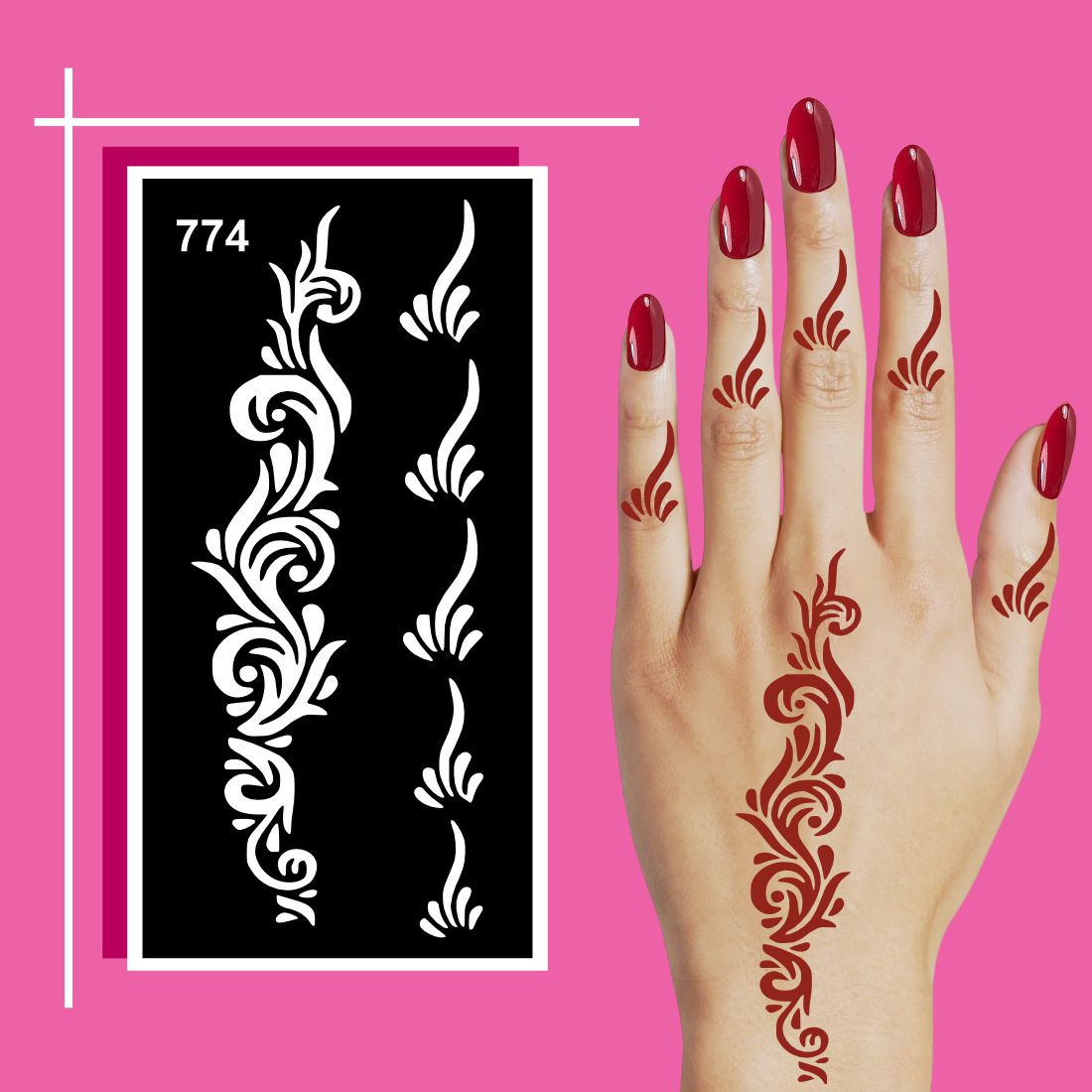 Smooth Peel Mehndi Stencil Designs for a Clean and Crisp Art Look