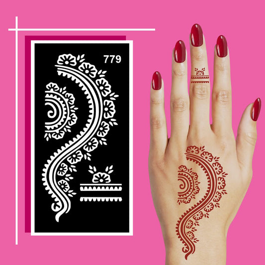 Ready to Apply Mehndi Stencil  Kit for Learning and Expressive Art