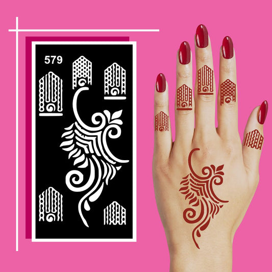 Ready to Apply Mehndi Stencil  Kit for Learning and Expressive Art